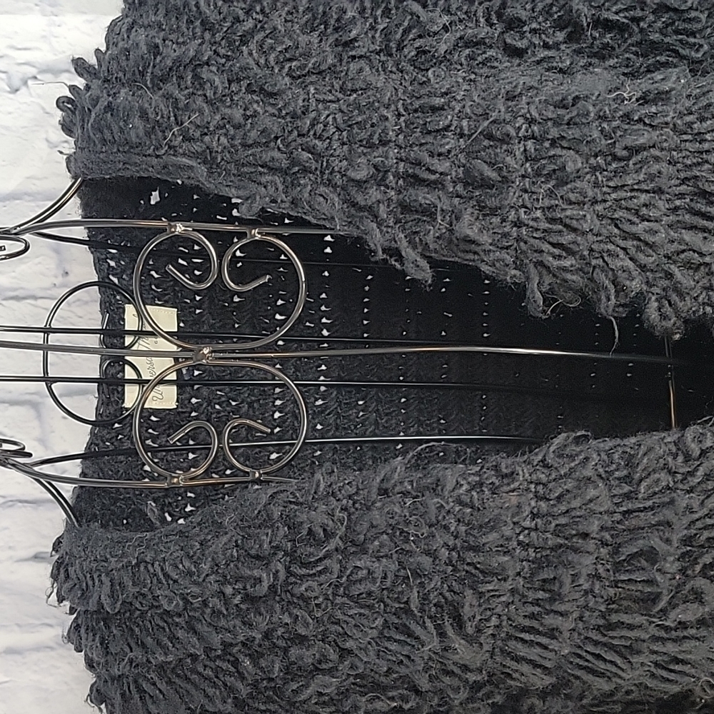 University Threads Black Loop Crochet Jacket Medi… - image 2